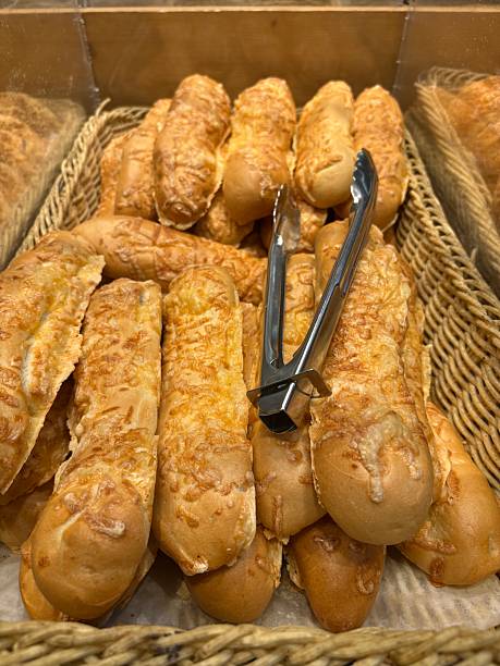 fresh baked cheese baguettes
