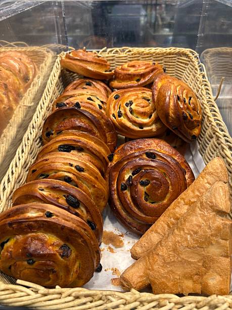 istock fresh delicious buns with raisins 2250801280