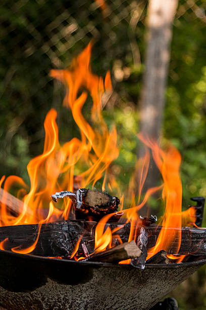 istock Fire burning in a barbecue close-up. 2250806252