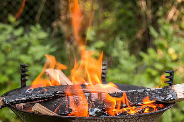 istock Fire burning in a barbecue close-up. 2250806253