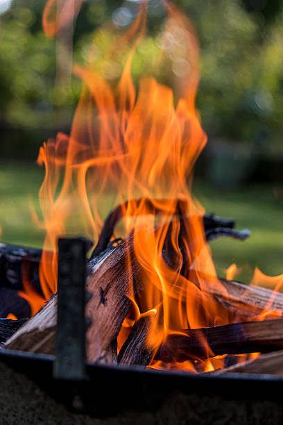 istock Fire burning in a barbecue close-up. 2250806532