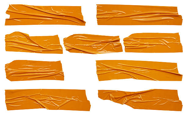 istock Brown adhesive tape set isolated on white background 2250832544