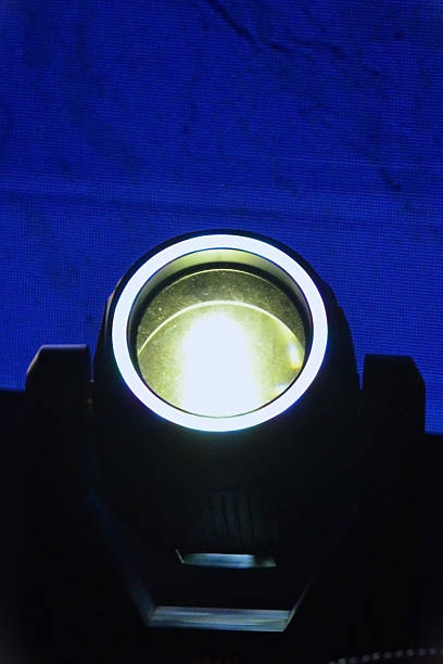 istock An LED light cannon with a movable head for the party. 2250833809