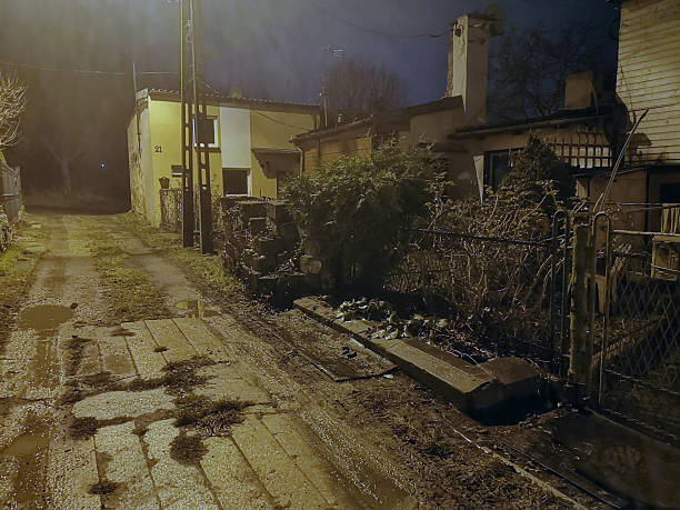Sosnowiec, Poland. The old workers' district. A dying old workers' district located near the former Katarzyna steelworks and the Fitzner i Gamper plant.