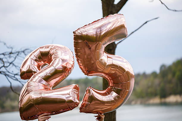 istock Balloons numbers twenty five in nature 2250835586