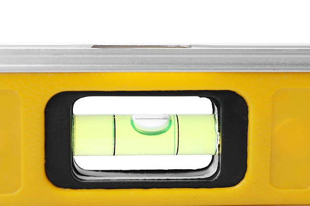 istock Yellow building level isolated on white. Construction tool 2250837316