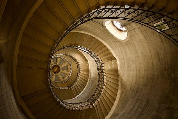 istock Spiral staircase in the church tower 2250837759