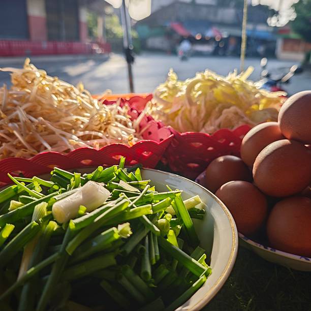 istock Steps for making Korat-style spicy rice noodles. 2250843274