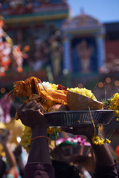 istock Hindu Festival Thaipusam: Devotees Making Ritual Offerings 2250854013