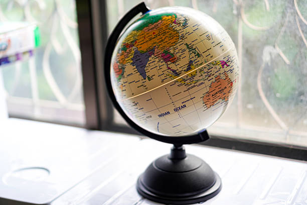 Replica of an old globe.