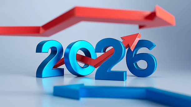 istock 2026 Year on financial background 2250878071