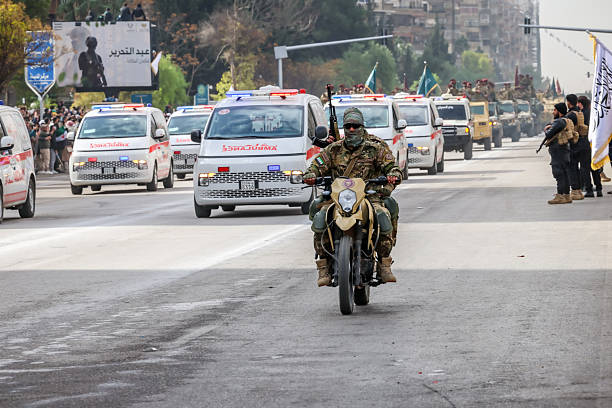 May 5, 2024 - Netherlands: Restored Harley-Davidson Liberator WLA military motorcycle on display during a World War II liberation commemoration tour and event in Drenthe province.