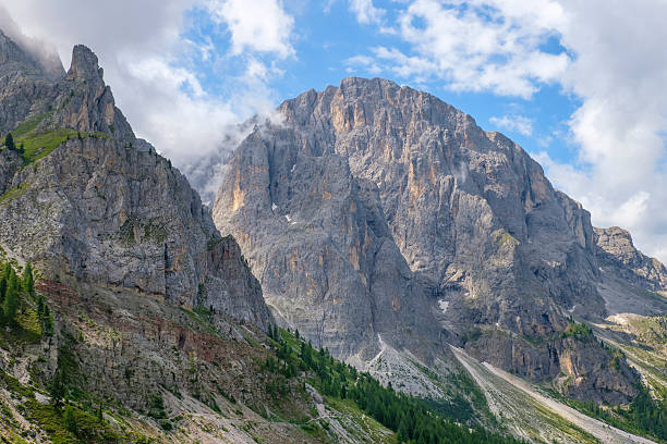 istock Mountainous view at mountain peaks in the alps 2250883638