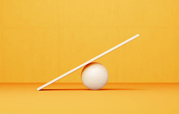 istock White Seesaw Before Yellow Background - Balance Concept 2250885408
