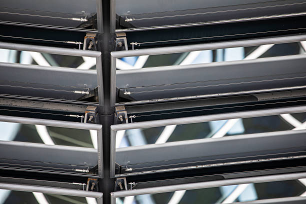 istock Monumental structure of ornate glass and metal steps 2250892484