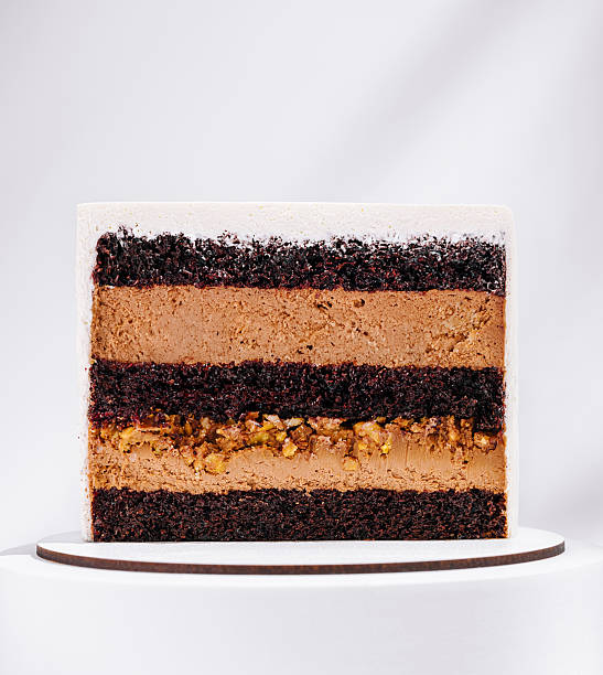 istock Delicious chocolate layer cake with rich fillings and smooth frosting 2250894699