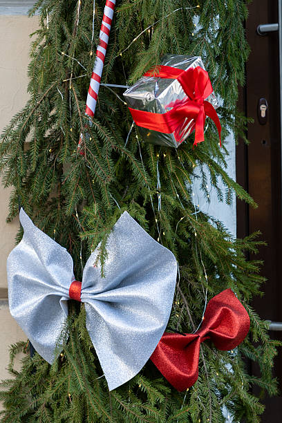 istock Christmas tree with many ornaments and pine cones. 2250910793