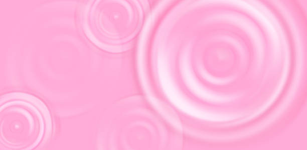 istock Strawberry yoghurt ripple with pink milk swirl and creamy splash effect top view vector. 3d fruit cream wave texture for beauty background. Dairy yogurt mousse for advertisement relax paint banner 2250918384