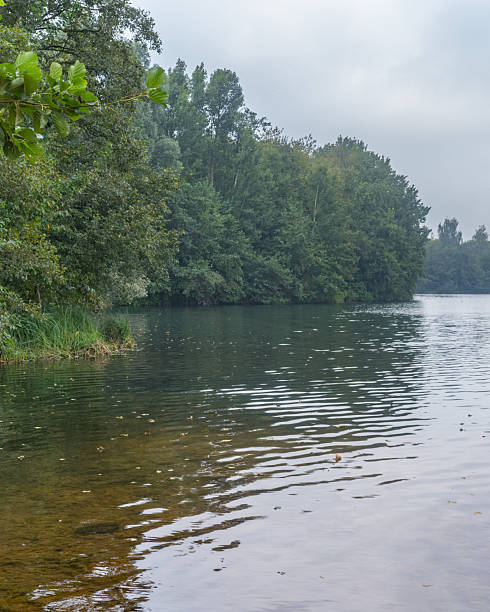 istock Large inland lake in fall in Bottrop, Germany 2250923345