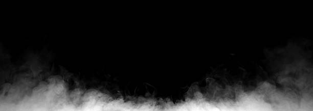 istock Realistic white dust or smoke cloud rising from the bottom on a black background, perfect for design, editing, digital art, and atmospheric visual effects projects. 2250924340