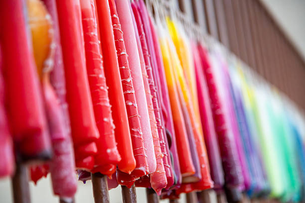 istock Colorful Candles Drying in a Candle Workshop 2250930128