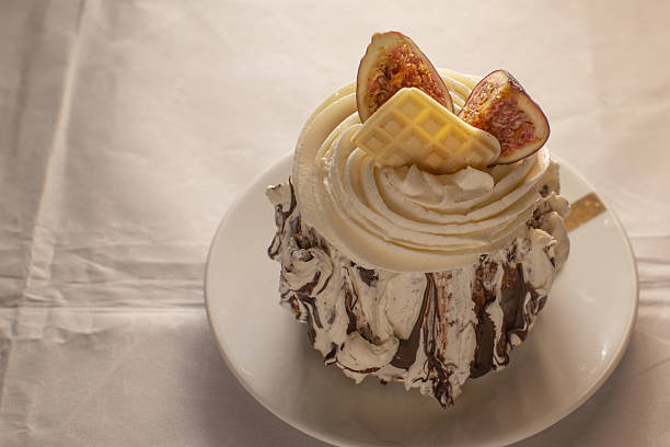 Decorative dessert presentation highlighting artisan craftsmanship and flavors