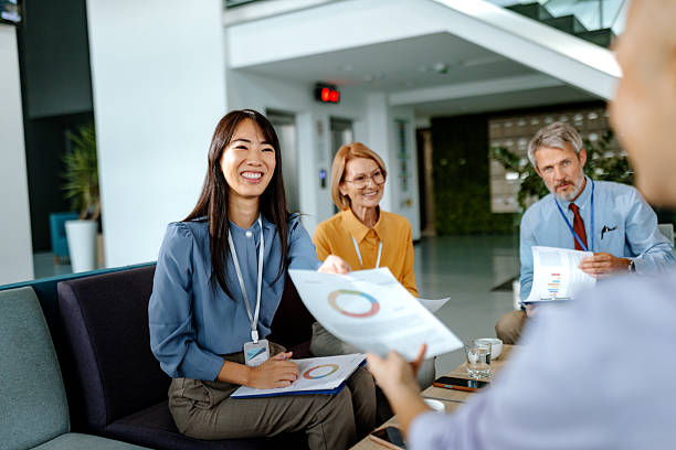 istock Colleagues working together at office rest area 2250936221