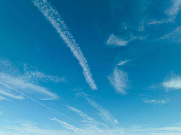 istock Vibrant Blue Sky with White Clouds in a Beautiful Summer Day 2250941166