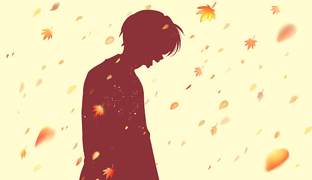 istock Side silhouette of a smiling man in autumn 2250949964