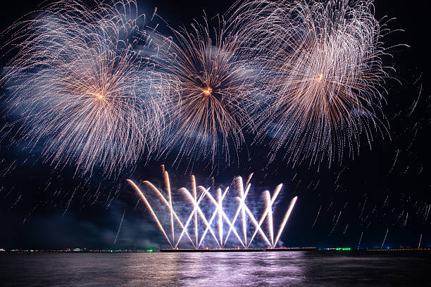 istock Colorful firework with bokeh background. New Year celebration, Abstract holiday background 2250951199