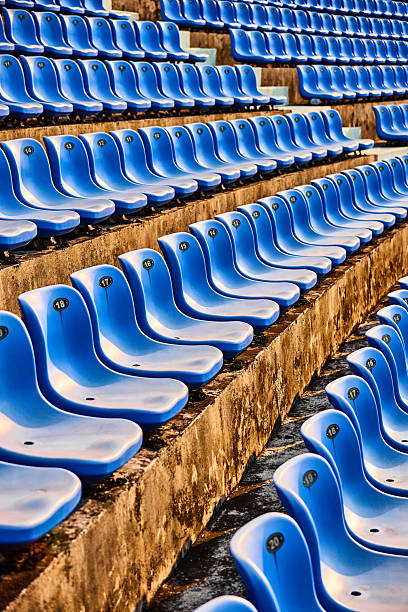 Seats in the stadium