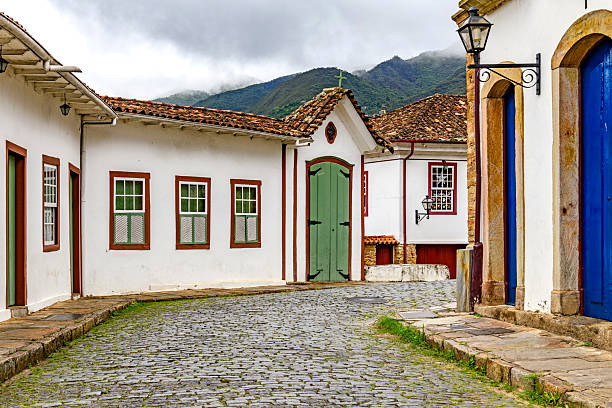 istock Old colonial houses and chapel 2250952071