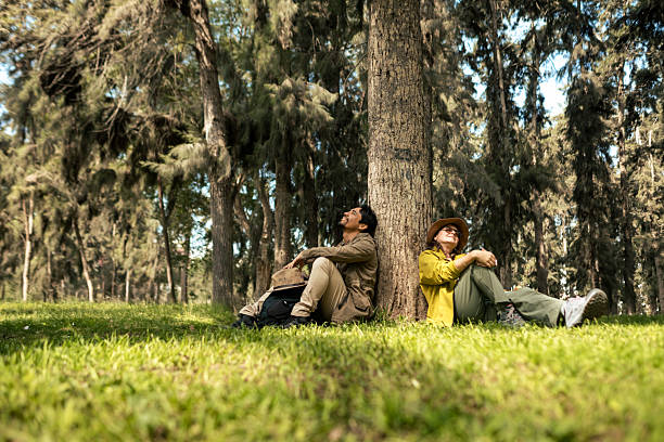 istock A multiethnic couple in the forest 2250955716