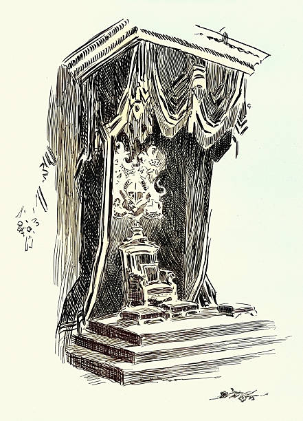 istock Throne with canopy, Sketches from Victorian London, Charles Dana Gibson, 1890s 19th Century art 2250957603
