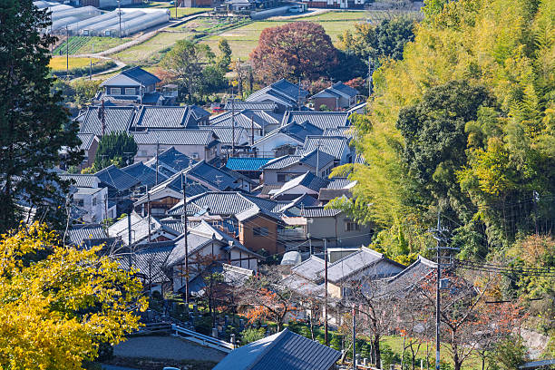istock Tiled Roofs of Japanese Village 2250966954
