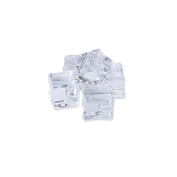 istock Fake scenographic ice cubes isolated over white background 2250969256