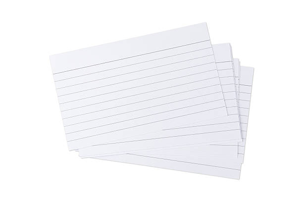 istock Line index cards isolated over white background 2250969339