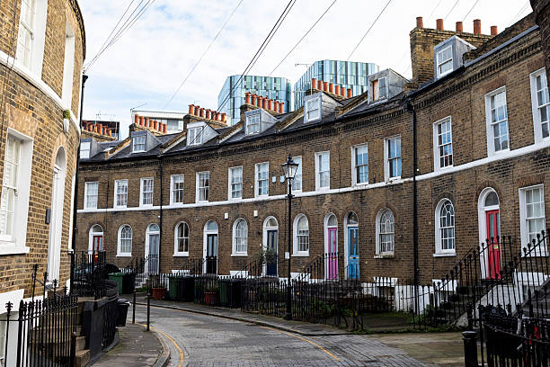 istock Terraced houses in Keystone Crescent, London 2250971103