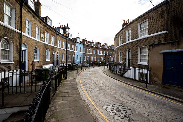 istock Terraced houses in Keystone Crescent, London 2250971180