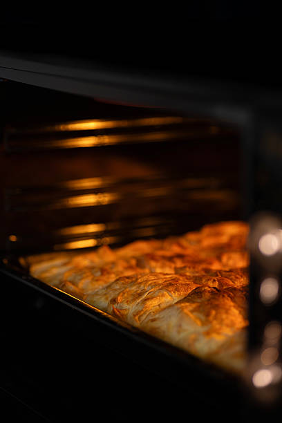 Oven baked tray pastry. Traditional Turkish pastry