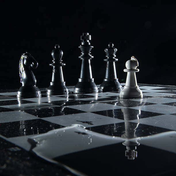 An illustration of mission impossible using chess pieces.