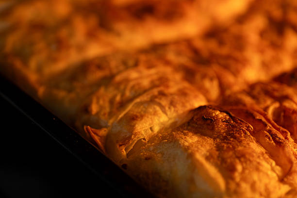 Oven baked tray pastry. Traditional Turkish pastry