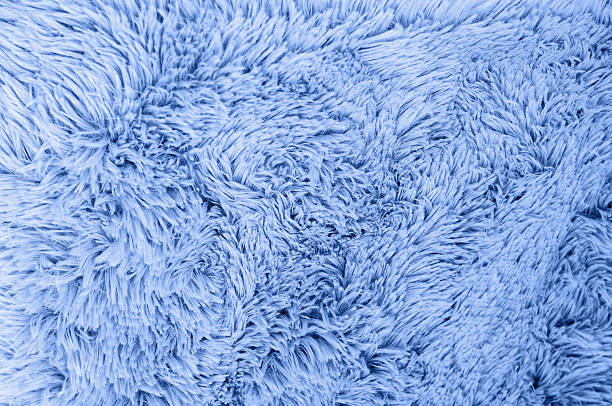 istock A close-up view of a soft, fluffy blue fabric, showcasing a textured background. 2250983157