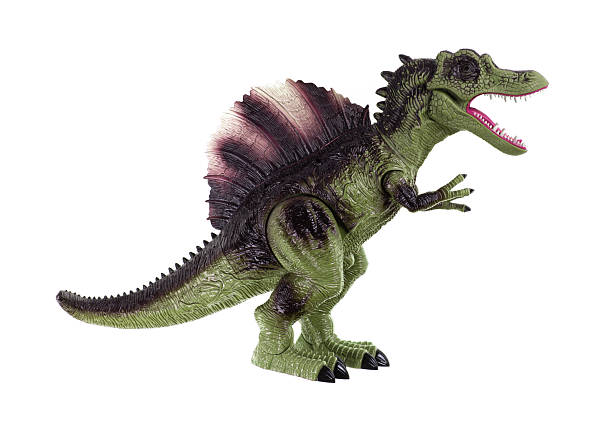 istock Fake plastic dinosaur isolated on white background 2250987917