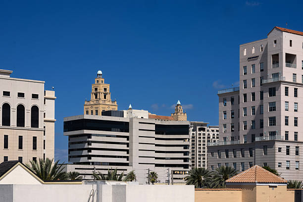 Panorama stock photo Downtown Fort Lauderdale Florida 2024