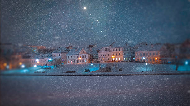 istock Minsk at night on Christmas Eve 2250991168