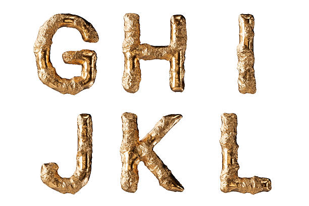 istock Letters made of raw gold 2251003251