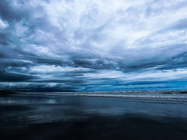 West coast of Vancouver Island on a rainy day.
