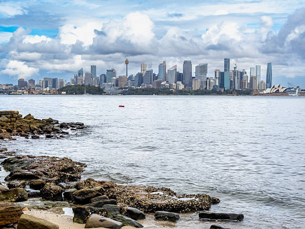 istock Sydney bay skyline from Bradley head 2251020550