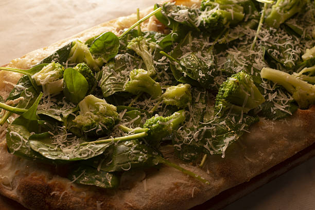 istock Delicious gourmet flatbread, Crispy crust with herbseasoned toppings 2251023577